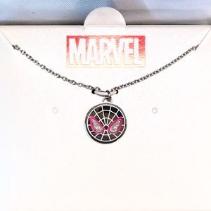 Spider-girl sterling silver necklace